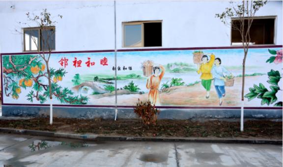 南召乡镇文化墙 乡风文明焕发新活力