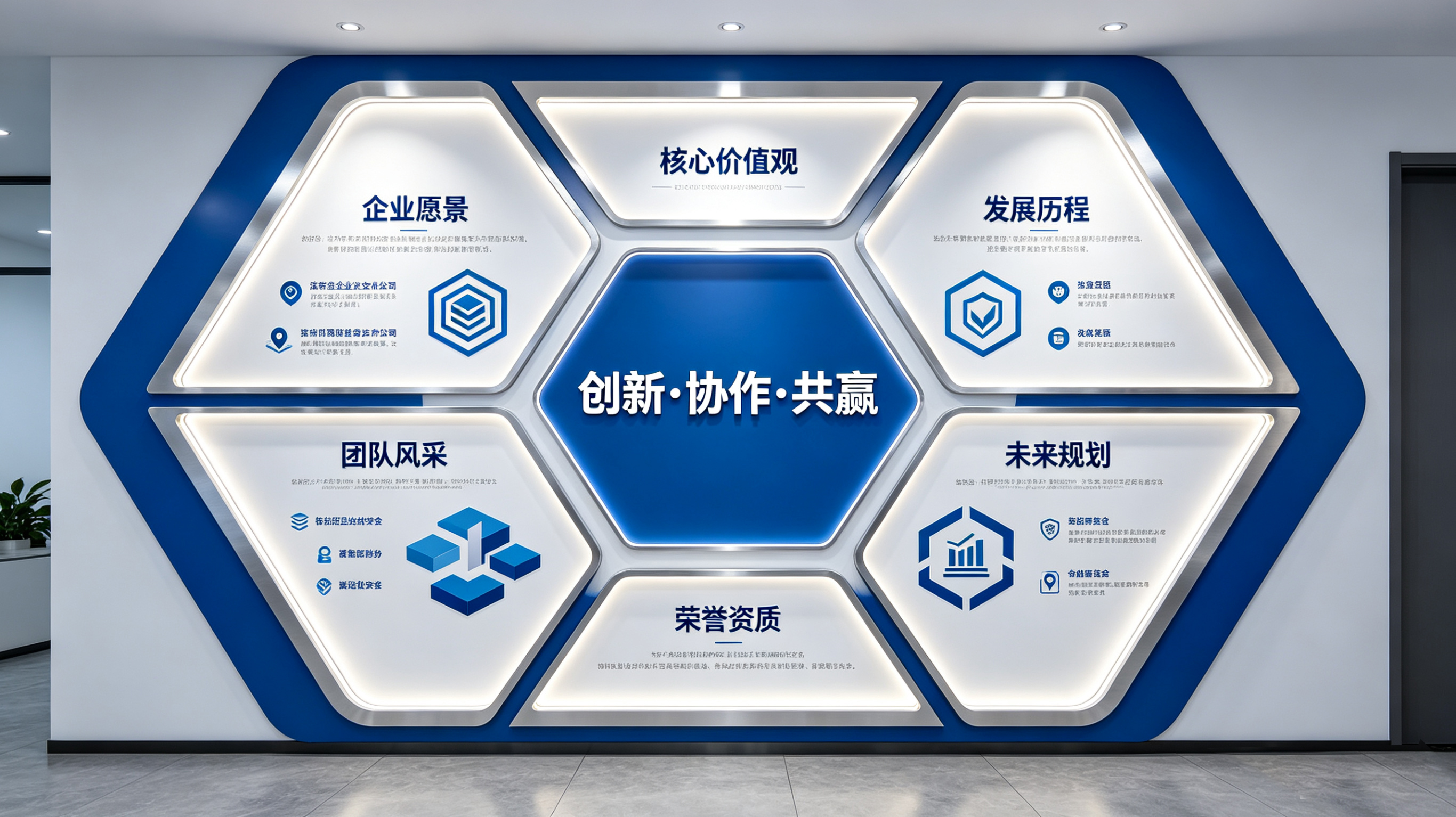 南召企业文化墙六边形避坑指南（新手常犯5个错误）